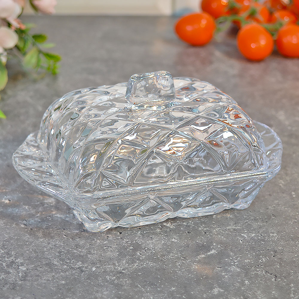 Масленка 16,8*10,5*8см стеклянная (82371)