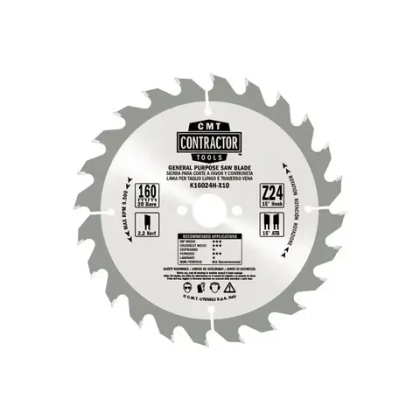 Пильный диск Contractor 190x2.2/1.4x30 CMT K19024M-X10