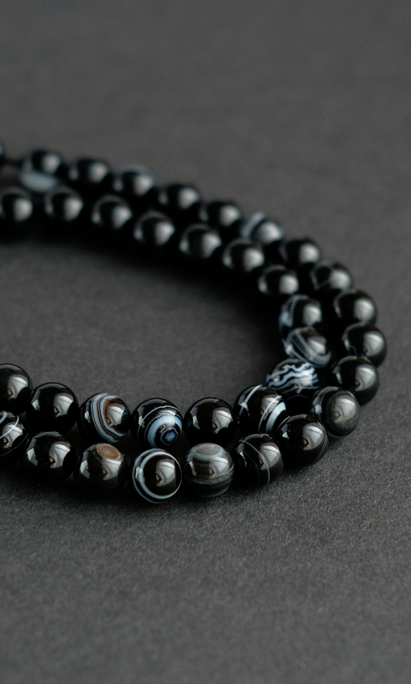 Четки "Memo about Health" из агата