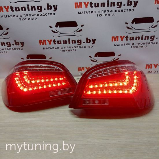 Задние фонари для BMW 5 E60 LCI (07-10) LED красные светлые