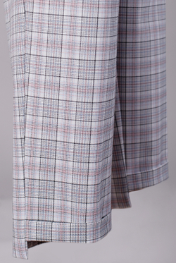 Брюки женские 2757АПА, клетка белая #406БКл022757АПА