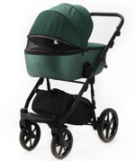 Детская коляска Adamex Nola 2 в 1 N-PS116 (ЗЕЛ + ИЗУМРУД. ПЕРЛ. КОЖА)