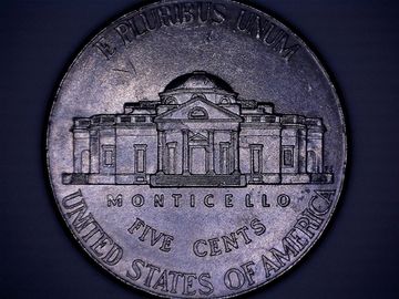 Монета под микроскопом - 5 центов (реверс) 2016