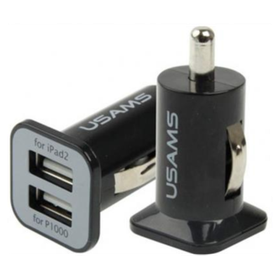 Автомобильное зарядное устройство USB USAMS ( тех.упак., 2A, 2 порта )