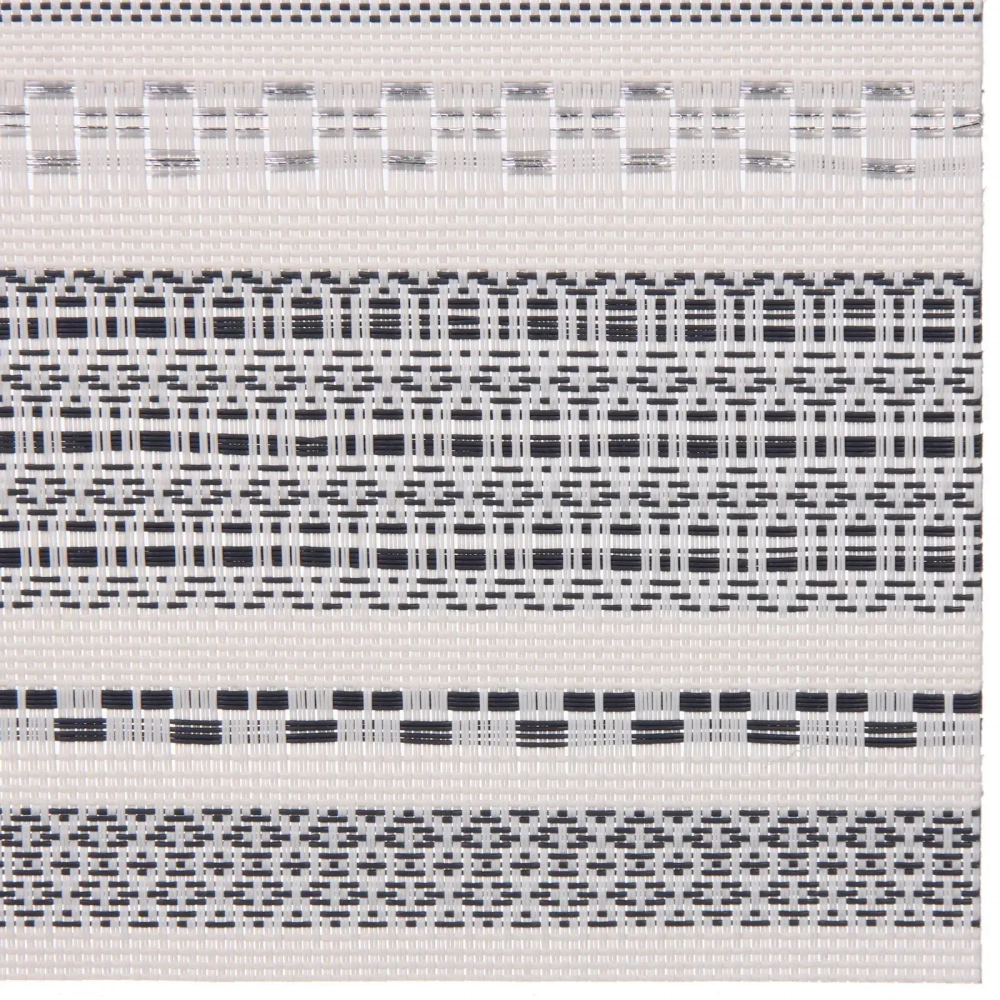 Салфетка на стол 45*30см плетеная «Полосы» графит