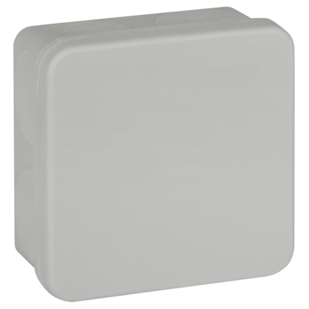 Распаячная коробка ЭРА KOR-80-80-40-9g-2MP двухкомпонентная HF стойкая к УФ 80х80х40мм серая прямой монтаж IP67