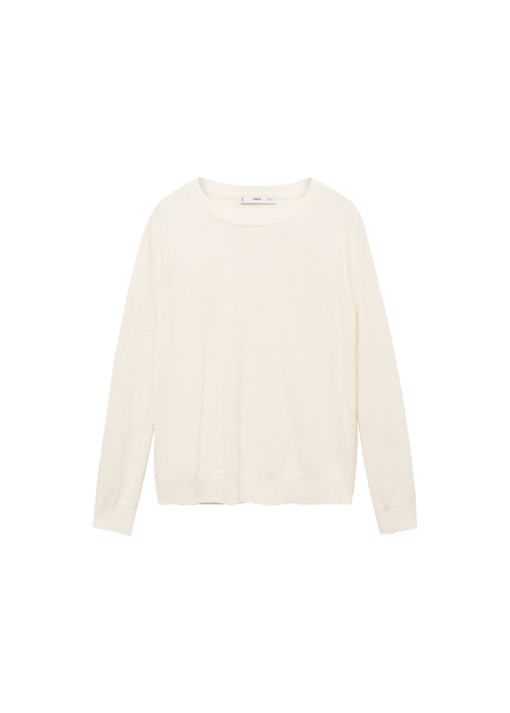 Джемпер из смесовой шерсти с круглой горловиной