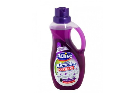 ACTIVE ИРАН / Гель для стирки белья универсальный "Poly Wash" Лаванда, 1500 мл х 9