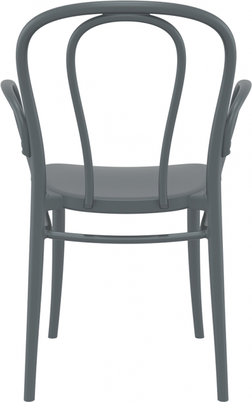 Кресло пластиковое Siesta Contract Victor XL, темно-серый