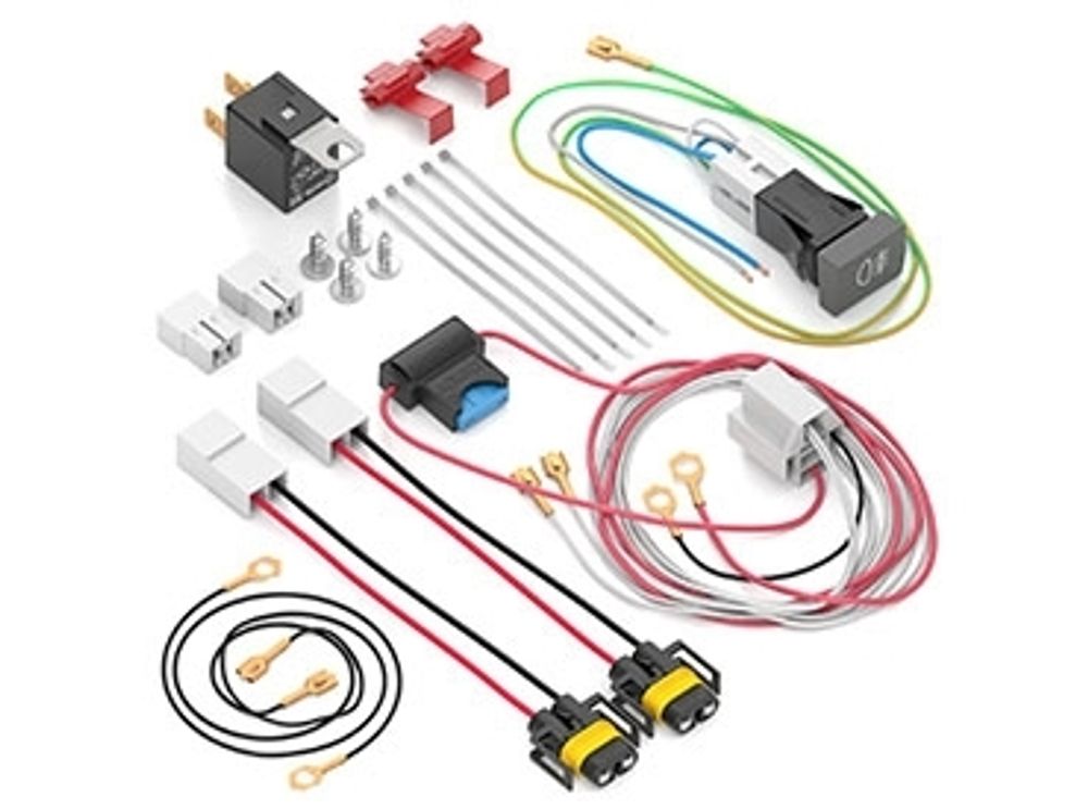 Набор проводов п/туман. фар Sandero, Largus, Logan, Logan II, Sandero II, Duster, универсальная кнопка (АСТРО)