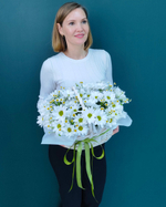 Корзина с цветами(00489)