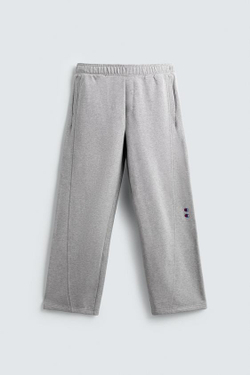 ZARA X CHAMPION ® БРЮКИ-ДЖОГГЕРЫ WIDE FIT, СЕРЫЙ МЕЛАНЖ
