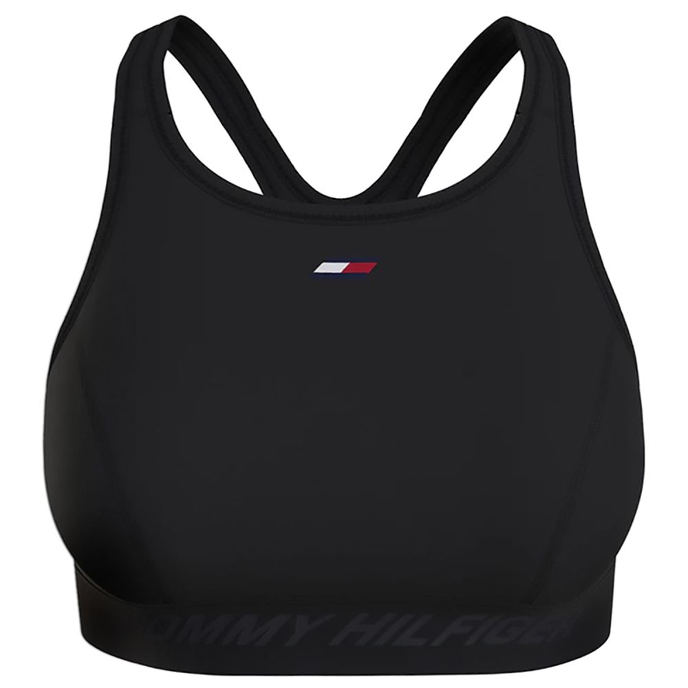 ТОП теннисный Tommy Hilfiger Mid Intensity H-NK Essential Bra - black