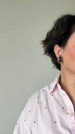 Клипсы с фиолетовыми кабошонами 1928