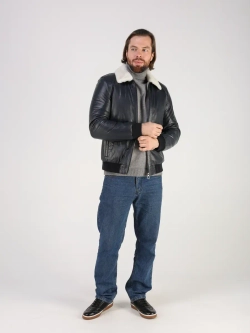 Дубленка зимняя куртка натуральная кожаная