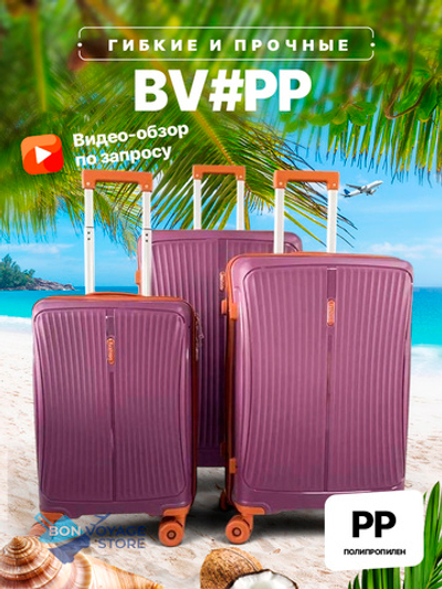 Ручная кладь Bon-Voyage PP, Фиолетовый, S