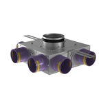 Присоединительная коробка концевая KVF 125/75×6 на 6 выходов