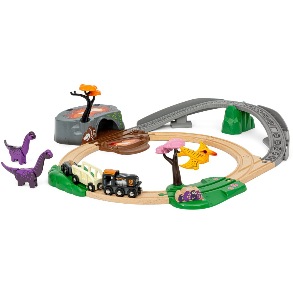 Brio Kolejka - Деревянная железная дорога Dino Приключение с динозаврами 36094