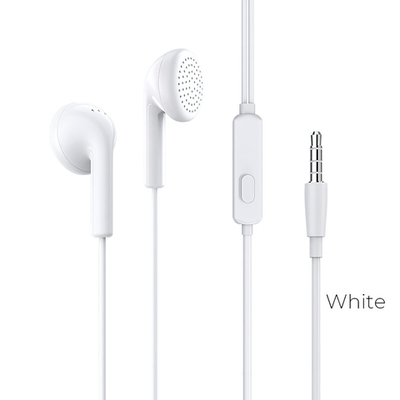 Гарнитура Borofone M40, вкладыши, разъем Jack, кабель 1.2 м White