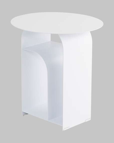 Журнальный столик Arwel металл белый