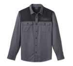 Рубашка Men's Stacked Bar & Shield Long Sleeve Shirt Harley-Davidson