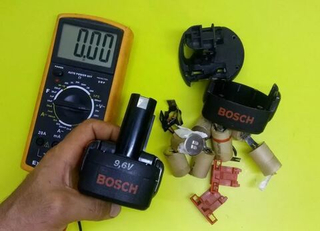 Ремонт аккумулятора Bosh 9.6В Ni-Cd