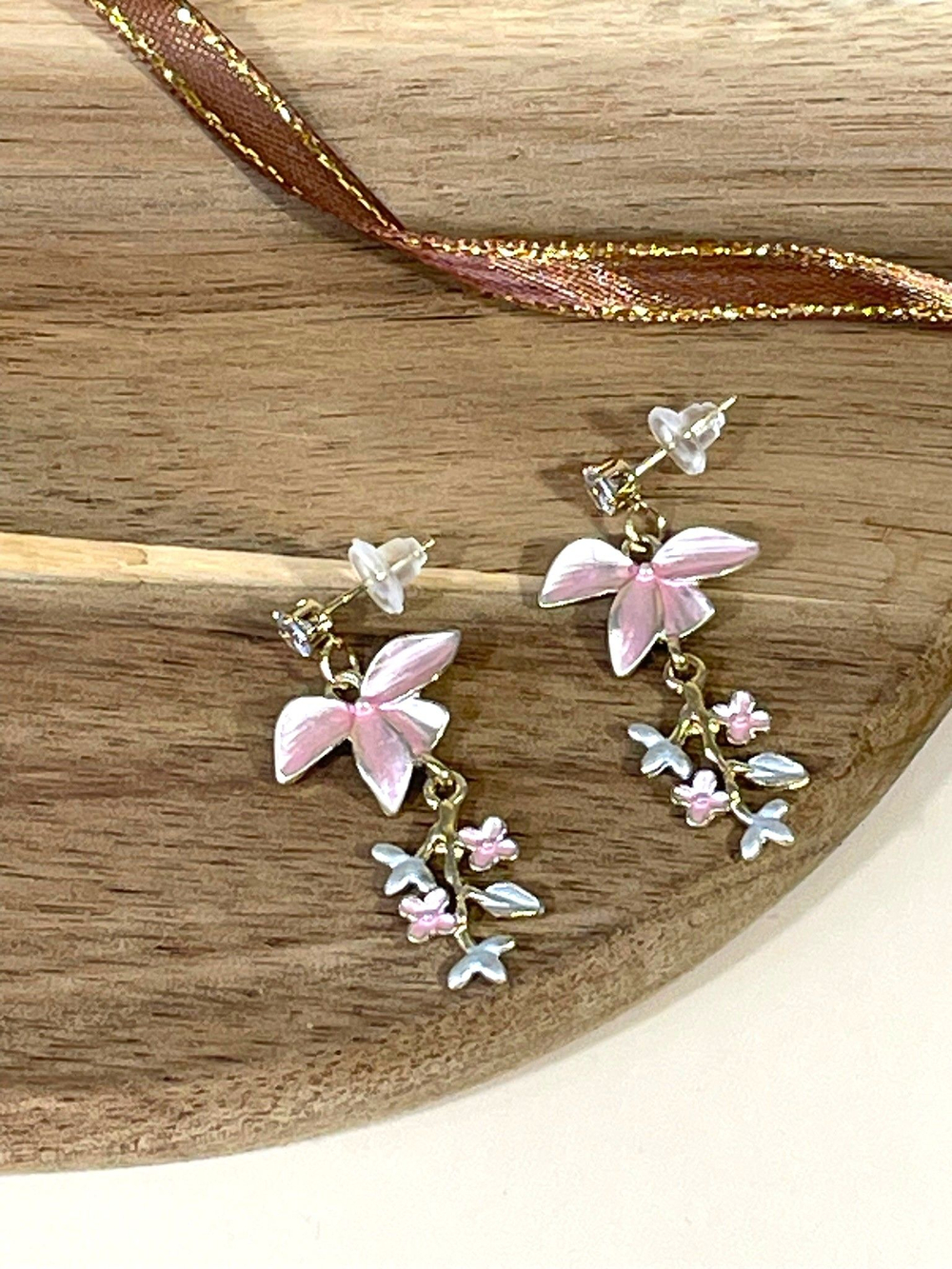 Серьги подвески бижутерные