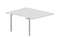Составной стол на 2 рабочих места 118х156,6х75см (без отверстий) - приставной элемент