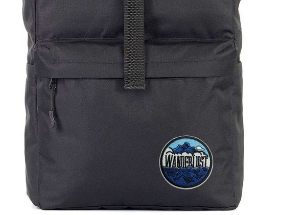 Нашивка термоаппликация на одежду и на рюкзак. Wanderlust