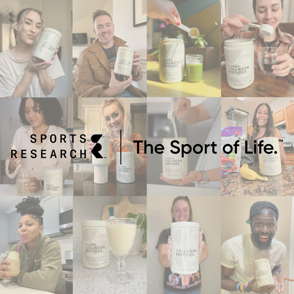 Sports Research, пептиды коллагена, ваниль, 480 г (1,06 фунта)