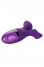 Фиолетовый раздвоенный вибромассажер Aura Duo (Цвет: фиолетовый)