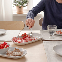 IKEA GODMIDDAG  (ИКЕА ГОДМИДДАГ)  -  Блюдо, белое, 32x18 см