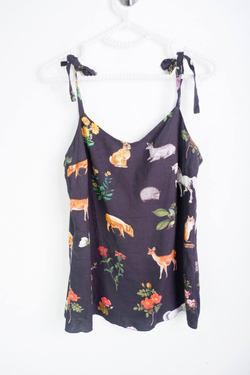 Топ Ателье Виссон с красивым принтом, визуально 42 размер