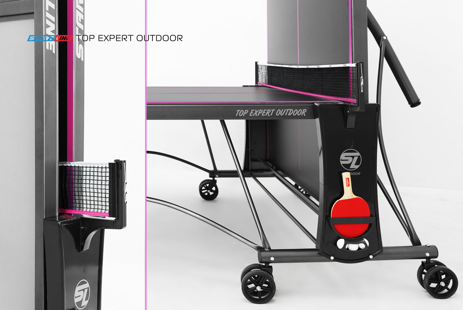 Стол теннисный Top Expert 6 Всепогодный Black фото №12