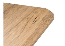 Стол на тумбе Санса 120(160)х80х76 дуб монтана / белая шагрень