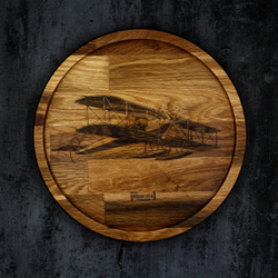 Блюдо в стиле лофт большое "История авиации"