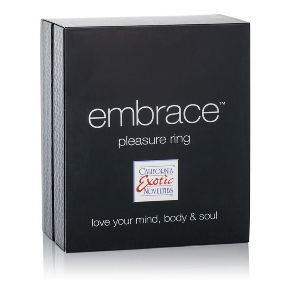 Перезаряжаемое эрекционное кольцо Embrace Pleasure Ring (7 режимов) (Цвет: серый)