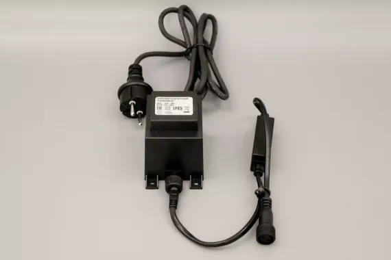 Трансформатор понижающий 60Вт, 220/24В 1.5 м., черный провод, Teamprof (TPF-220AC/DC24-60W-B)