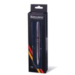 Ручка подарочная шариковая BRAUBERG "Oceanic Grey", корпус серый, узел 1 мм, линия письма 0,7 мм, синяя, 141420