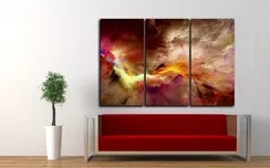 Модульная картина "Вихрь цветов"