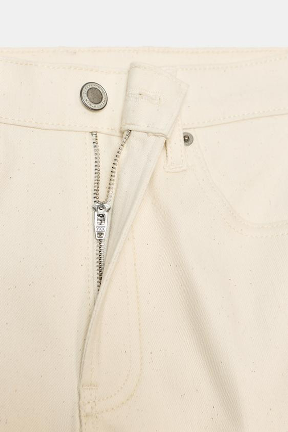 ZARA ДЖИНСЫ BOOTCUT СО СРЕДНЕЙ ПОСАДКОЙ — ZW COLLECTION, ЭКРЮ