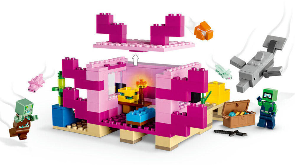Конструктор LEGO Minecraft 21247 Дом Аксолотля