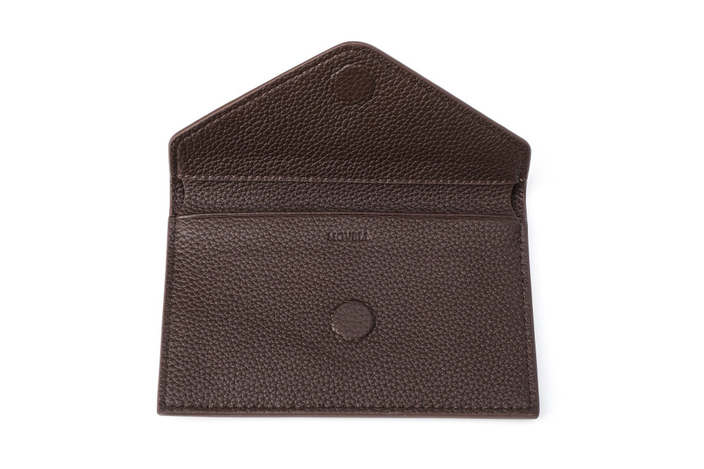 Картхолдер ENVELOPE шоколадного цвета