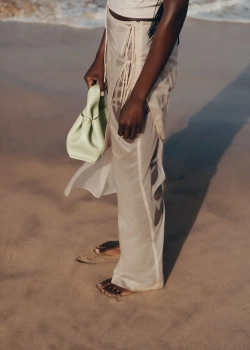 POLENE СУМКА NUMERO NEUF MINI, СВЕТЛО-ЗЕЛЕНЫЙ