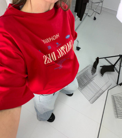 Футболка женская артикул 703 цвет "красный"