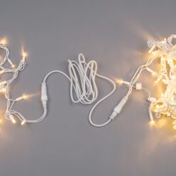 UCX-F90 E-1M-WH Удлинитель для гирлянд серии F90PRO. 1м. Статика-мерцание. IP67. Белый. TM Uniel