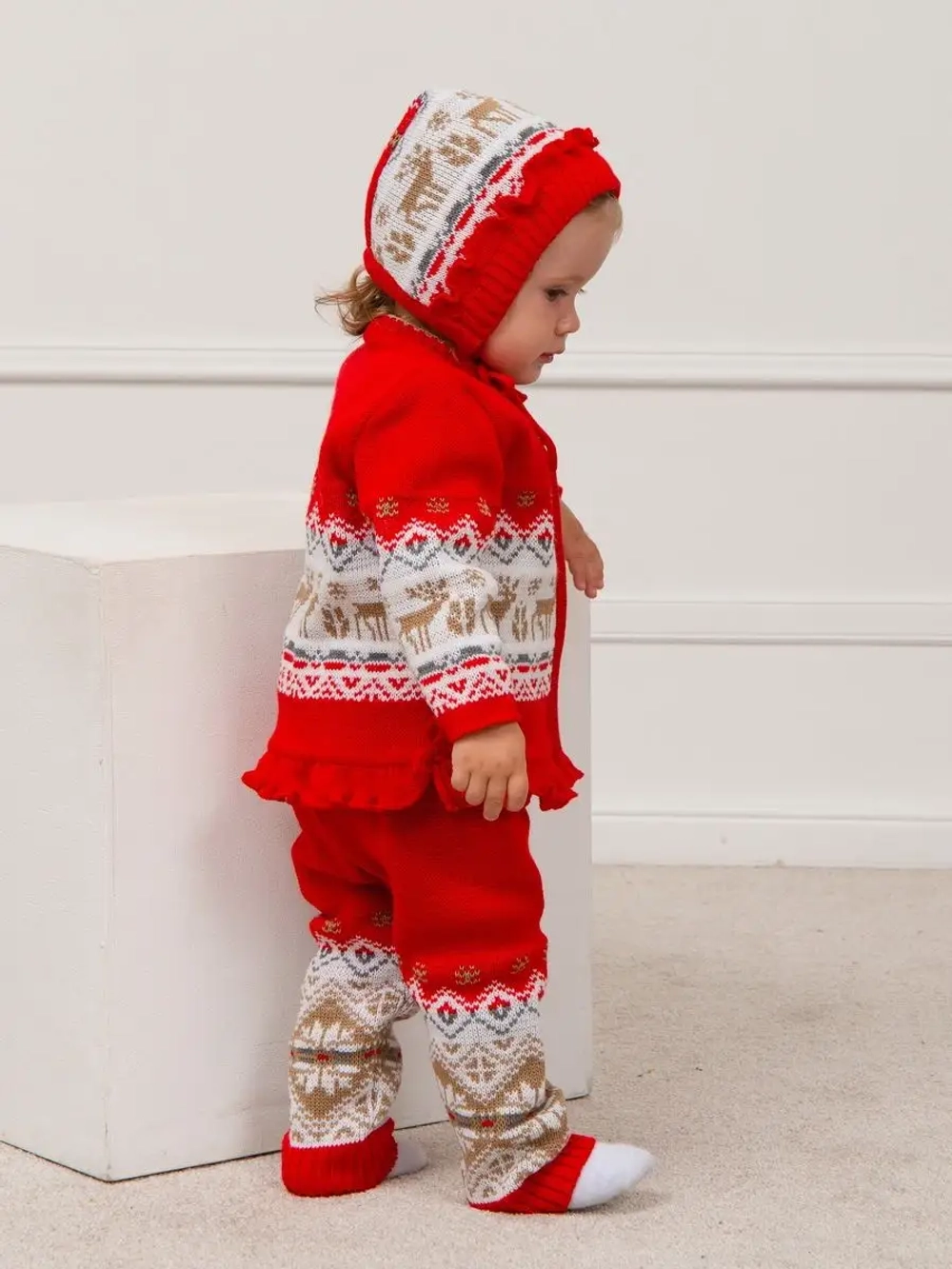 Костюм вязаный теплый