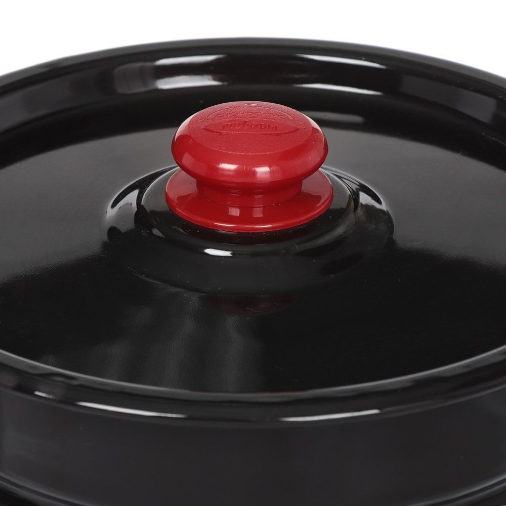 Кастрюля сталь, эмал, 9 л, с крыш, Сиб товары, С1622.38, в асс