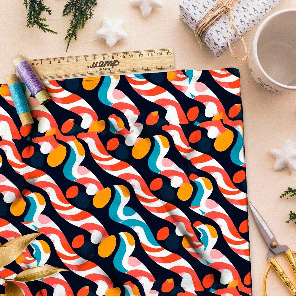 Ткань премиум бифлекс мелодичные оттенки