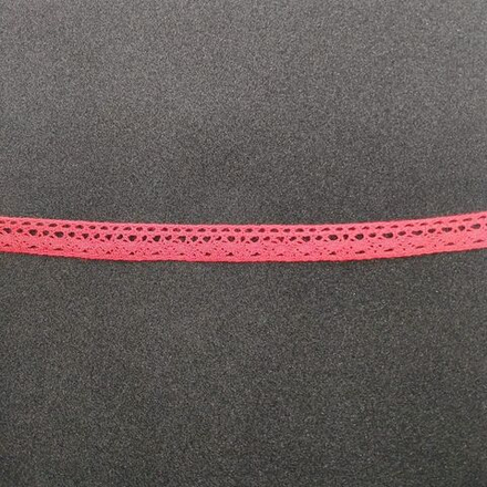 Лента кружевная, №026 красный, 12мм, HVK-03